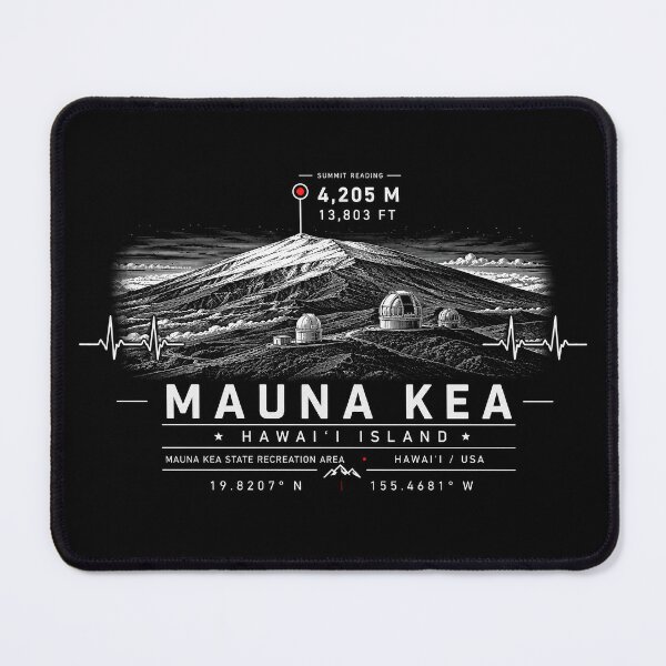 Item preview, ❤️ HEARTBEATS OF THE WORLD COLLECTION ❤️ - Mauna Kea Summit Emblem - MAUNA KEA STATE RECREATION AREA - HAWAI'I ISLAND - USA designed and sold by WheelieGdArt.