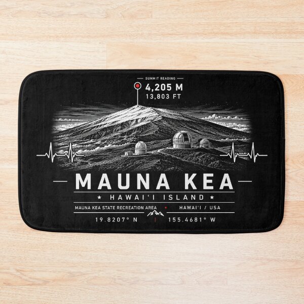 Item preview, ❤️ HEARTBEATS OF THE WORLD COLLECTION ❤️ - Mauna Kea Summit Emblem - MAUNA KEA STATE RECREATION AREA - HAWAI'I ISLAND - USA designed and sold by WheelieGdArt.