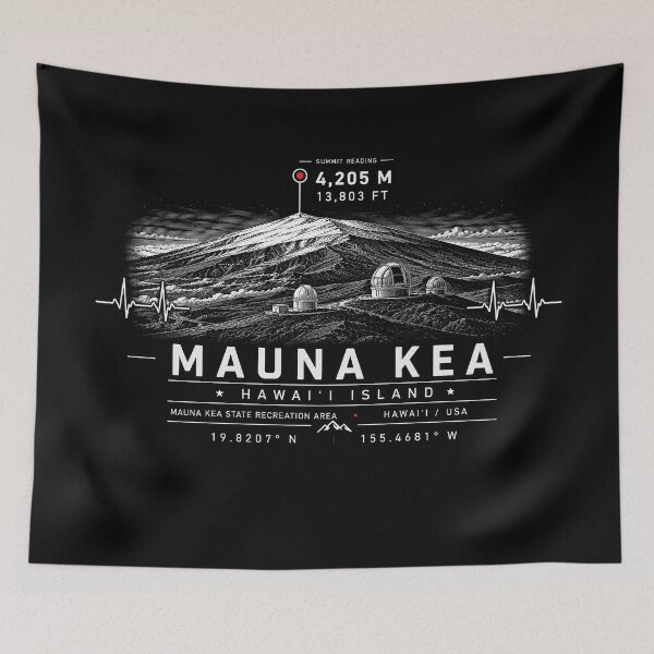 Item preview, ❤️ HEARTBEATS OF THE WORLD COLLECTION ❤️ - Mauna Kea Summit Emblem - MAUNA KEA STATE RECREATION AREA - HAWAI'I ISLAND - USA designed and sold by WheelieGdArt.
