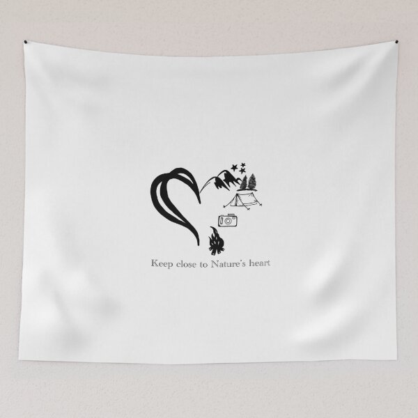 Item preview, Minimalist Camping & Mountain Nature Illustration designed and sold by kifayat22.
