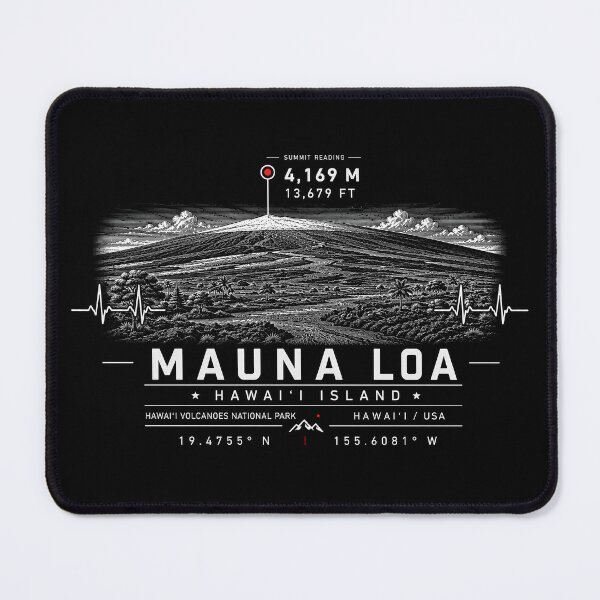 Item preview, ❤️ HEARTBEATS OF THE WORLD COLLECTION ❤️ - Mauna Loa Summit Emblem - HAWAI'I VOLCANOES NATIONAL PARK - HAWAI'I ISLAND - USA designed and sold by WheelieGdArt.