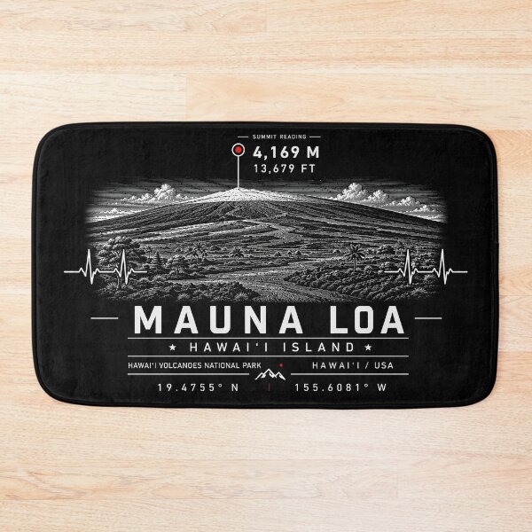 Item preview, ❤️ HEARTBEATS OF THE WORLD COLLECTION ❤️ - Mauna Loa Summit Emblem - HAWAI'I VOLCANOES NATIONAL PARK - HAWAI'I ISLAND - USA designed and sold by WheelieGdArt.