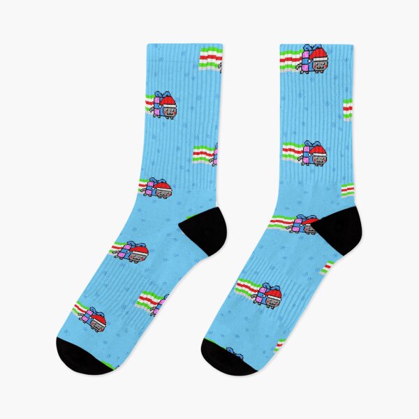 Item preview, Christmas Nyan Cat Pixel Art Y2K Retro Internet Aesthetic designed and sold by TrxshWear.