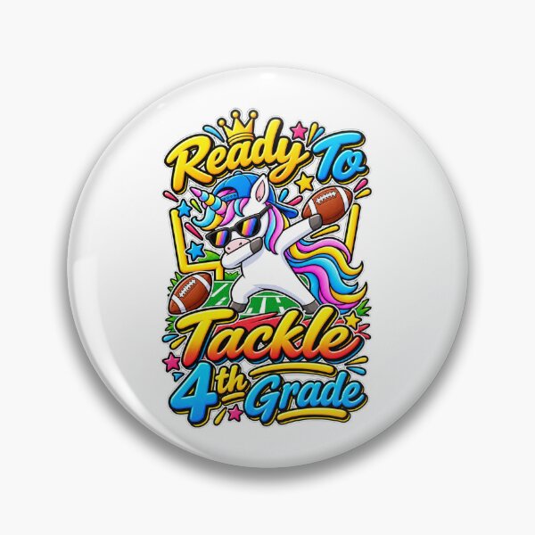 Item preview, Funny Unicorn Football Lover 4th Grade Back To School designed and sold by QuiteOrbit.