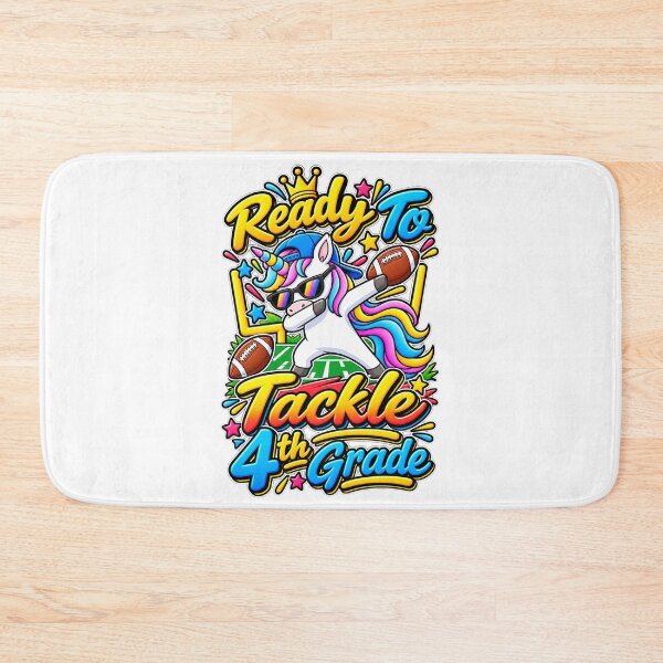 Item preview, Funny Unicorn Football Lover 4th Grade Back To School designed and sold by QuiteOrbit.
