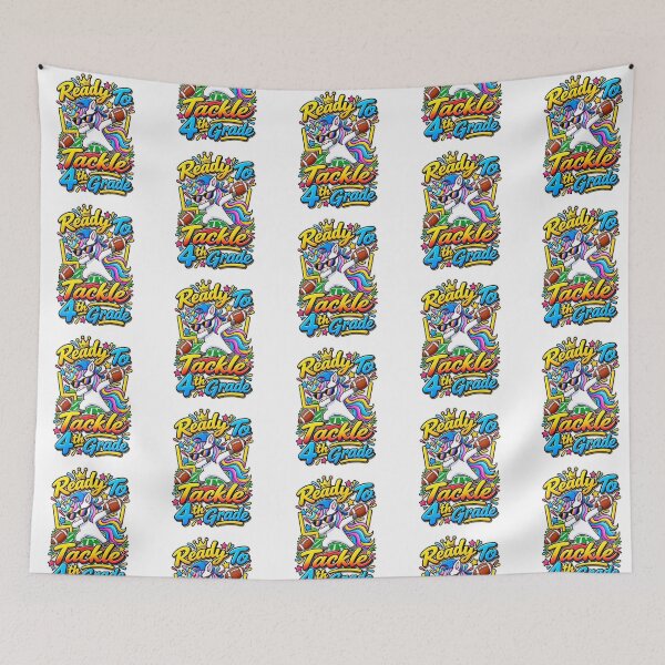 Item preview, Funny Unicorn Football Lover 4th Grade Back To School designed and sold by QuiteOrbit.