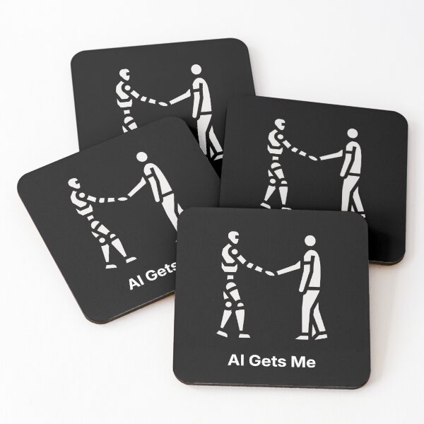Item preview, AI Gets Me | Human Robot Connection | Funny AI Design designed and sold by ContigoART.