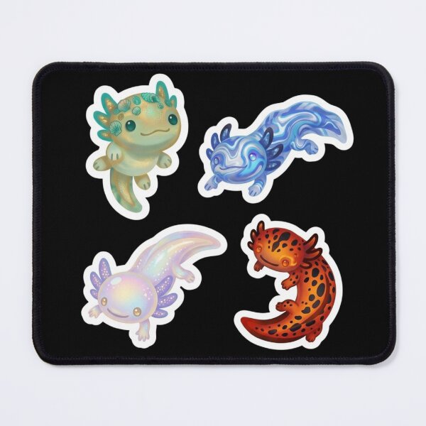 Item preview, Cute Axolotl Design / Light Green, Blue, Purple, Pink, Orange / Kawaii / Happy axolotl / Magical Tshirts, mugs, stickers, journals, backpacks etc designed and sold by TeenLake.
