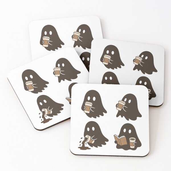 Item preview, Coffee Ghosts Bookish Sticker designed and sold by wingoo22.