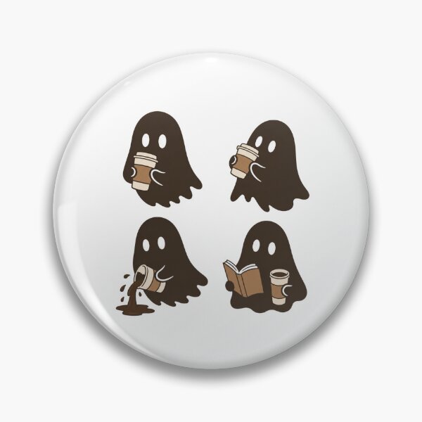 Item preview, Coffee Ghosts Bookish Sticker designed and sold by wingoo22.