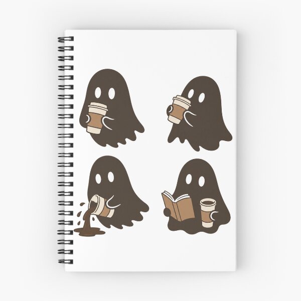 Item preview, Coffee Ghosts Bookish Sticker designed and sold by wingoo22.