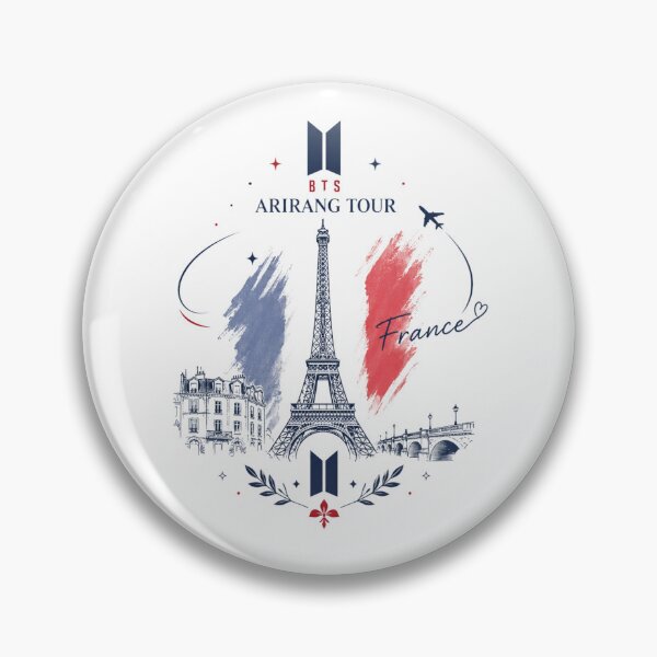 Item preview, BTS ARIRANG Tour France 2026 Inspired Eiffel Tower Paris Design designed and sold by Palette & Hue.