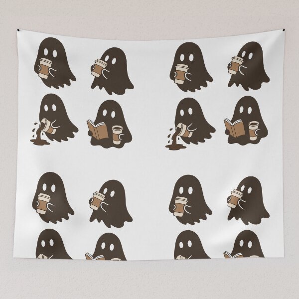 Item preview, Coffee Ghosts Bookish Sticker designed and sold by wingoo22.