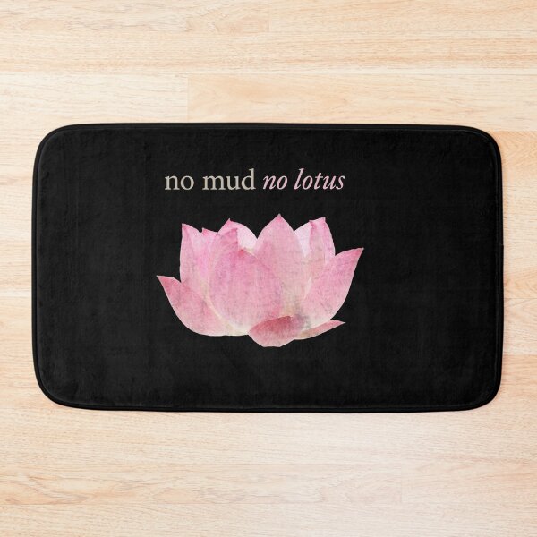 Item preview, No Mud No Lotus Pink Lotus Flower Minimalist Spiritual Nature Shirt designed and sold by shlana.