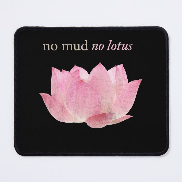 Item preview, No Mud No Lotus Pink Lotus Flower Minimalist Spiritual Nature Shirt designed and sold by shlana.