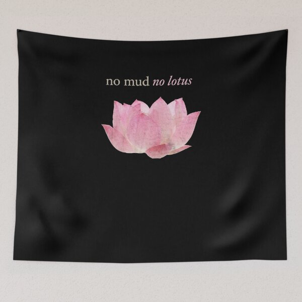 Item preview, No Mud No Lotus Pink Lotus Flower Minimalist Spiritual Nature Shirt designed and sold by shlana.