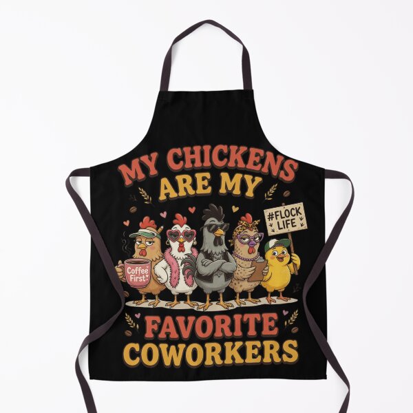 Item preview, My Chickens Are My Favorite Coworkers Funny Flock designed and sold by CF_VintageDesign.