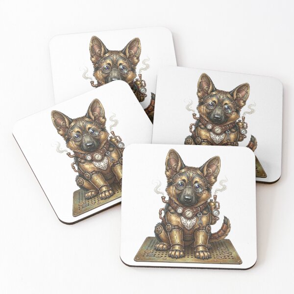 Item preview, German Shepherd Pup Steampunk designed and sold by MarigoldenSoul.