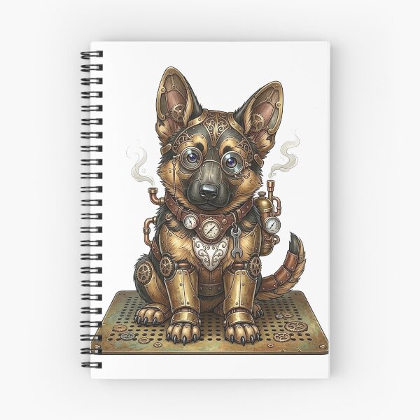 Item preview, German Shepherd Pup Steampunk designed and sold by MarigoldenSoul.