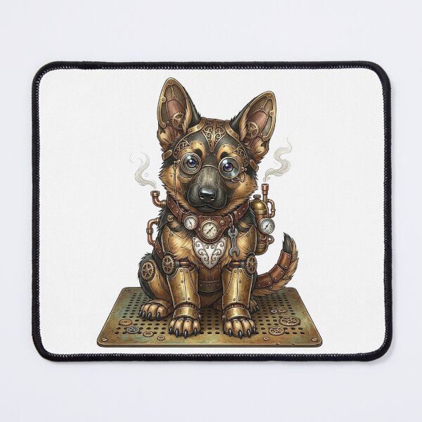 Item preview, German Shepherd Pup Steampunk designed and sold by MarigoldenSoul.