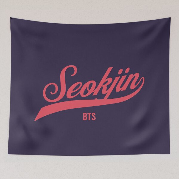Item preview, BTS jin kim seokjin varsity baseball army pink designed and sold by Morcawork.