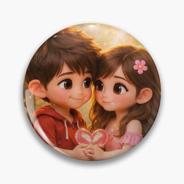 Item preview, Parejita enamorada en bosque encantado – Arte 3D estilo Pixar designed and sold by yuliettestore.