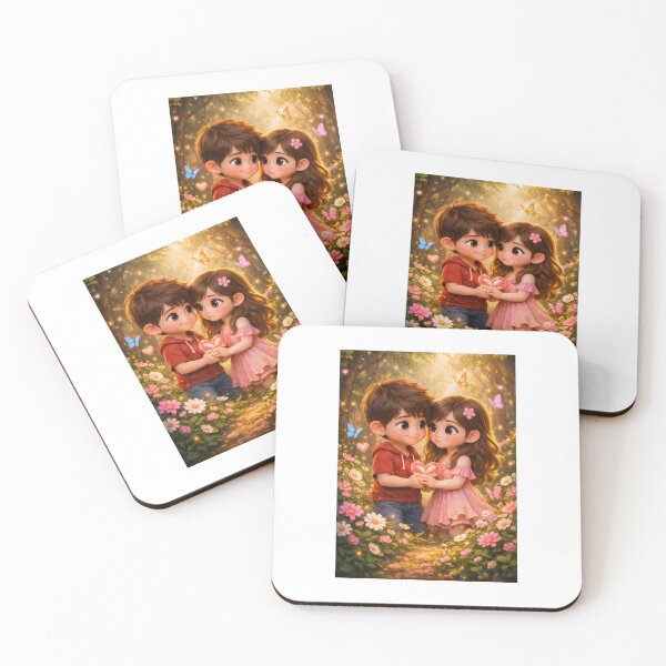 Item preview, Parejita enamorada en bosque encantado – Arte 3D estilo Pixar designed and sold by yuliettestore.