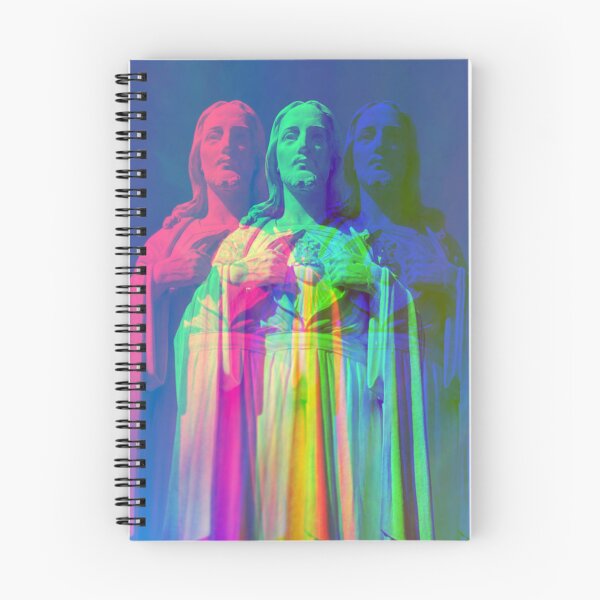 Item preview, Sacred Heart Jesus Statue Glitch Art Trippy Digital Photo designed and sold by HistoryDesigns.