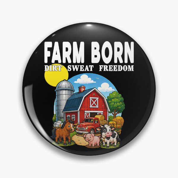 Item preview, Farm Born Dirt Sweat Freedom Red Barn Animals Farm Born Country Farmer Life Red Barn Truck Dirt Sweat Freedom Country Farming Farm Animals Cute Farm Animals  designed and sold by Jt41.