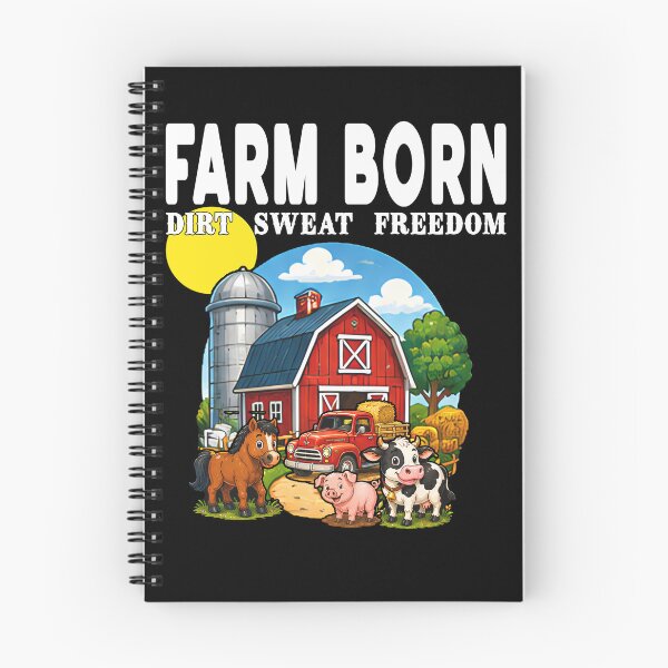 Item preview, Farm Born Dirt Sweat Freedom Red Barn Animals Farm Born Country Farmer Life Red Barn Truck Dirt Sweat Freedom Country Farming Farm Animals Cute Farm Animals  designed and sold by Jt41.