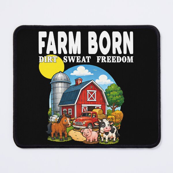 Item preview, Farm Born Dirt Sweat Freedom Red Barn Animals Farm Born Country Farmer Life Red Barn Truck Dirt Sweat Freedom Country Farming Farm Animals Cute Farm Animals designed and sold by Jt41.