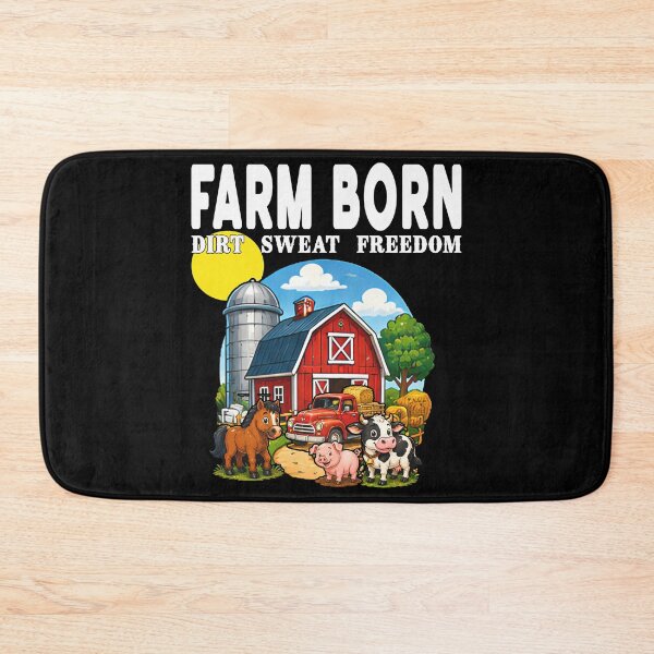 Item preview, Farm Born Dirt Sweat Freedom Red Barn Animals Farm Born Country Farmer Life Red Barn Truck Dirt Sweat Freedom Country Farming Farm Animals Cute Farm Animals  designed and sold by Jt41.