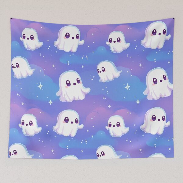 Item preview, Kawaii Ghosts In The Sky designed and sold by calypso-designs.