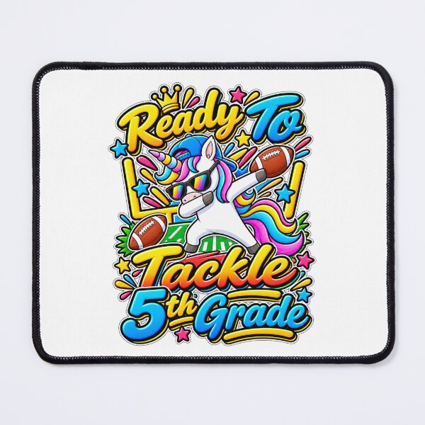 Item preview, Back To School 5th Grade Football Fan Unicorn Kids Gift designed and sold by QuiteOrbit.