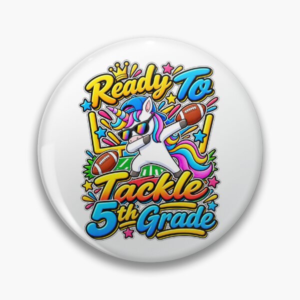 Item preview, Back To School 5th Grade Football Fan Unicorn Kids Gift designed and sold by QuiteOrbit.