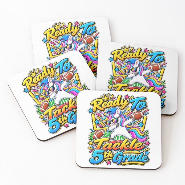 Item preview, Back To School 5th Grade Football Fan Unicorn Kids Gift designed and sold by QuiteOrbit.