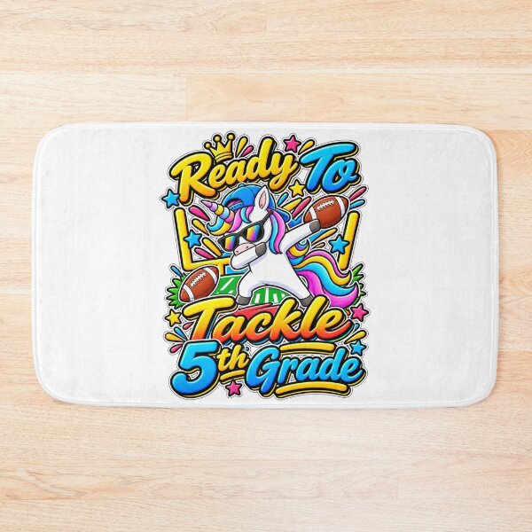 Item preview, Back To School 5th Grade Football Fan Unicorn Kids Gift designed and sold by QuiteOrbit.