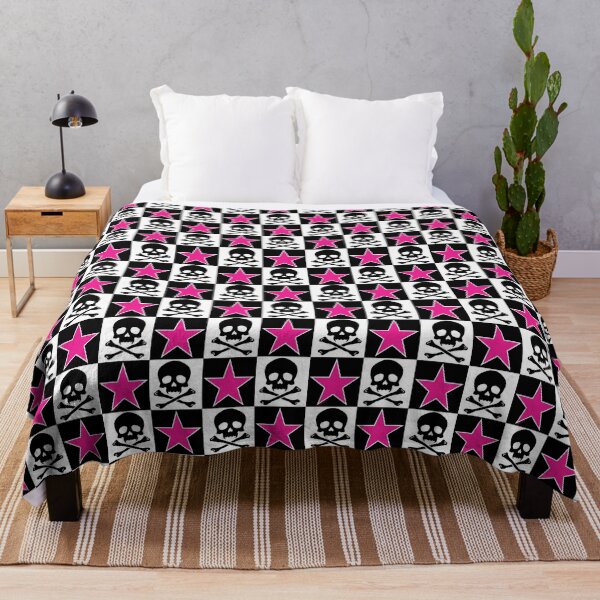 Item preview, Pink Scene Queen Checkerboard designed and sold by JanGrackle.