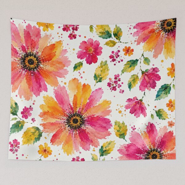 Item preview, Bright Floral Pattern (large) designed and sold by PhoenixorFlame7.