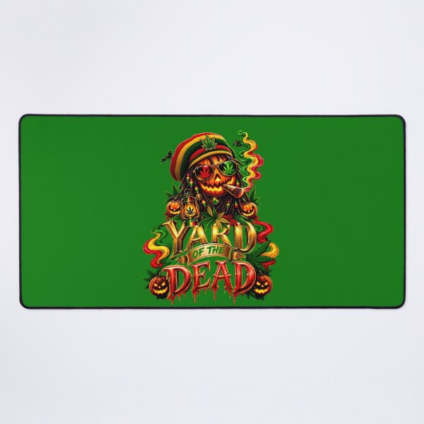 Item preview, Yard Of The Dead - Rastafari Pumpkin & Cannabis Halloween Art designed and sold by digitalbob60.