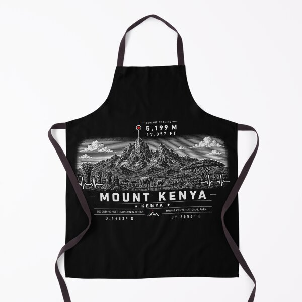 Item preview, ❤️ HEARTBEATS OF THE WORLD COLLECTION ❤️ - Mount Kenya Summit Emblem - MOUNT KENYA NATIONAL PARK - KENYA - AFRICA designed and sold by WheelieGdArt.