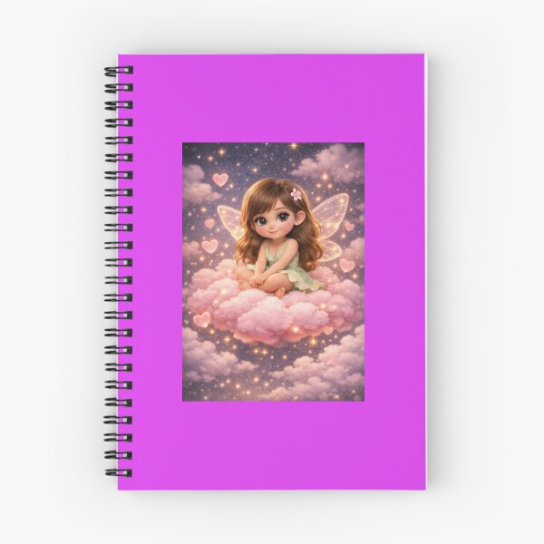 Item preview, Hada tierna en nube rosada – Arte 3D estilo Pixar designed and sold by yuliettestore.