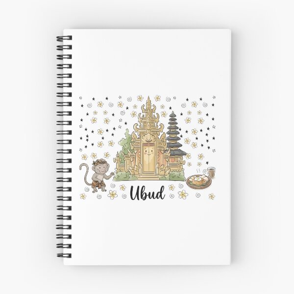 Item preview, Cute Bali Temple Ubud Doodle Art designed and sold by RamyGallery.