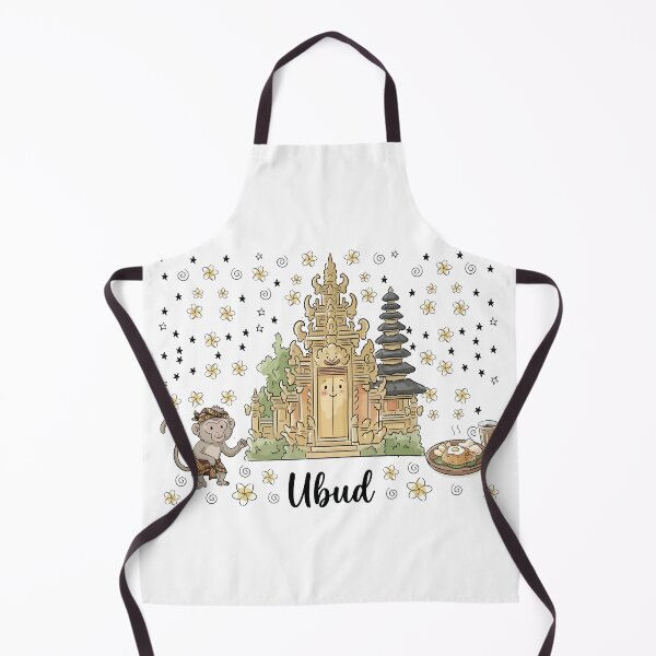Item preview, Cute Bali Temple Ubud Doodle Art designed and sold by RamyGallery.