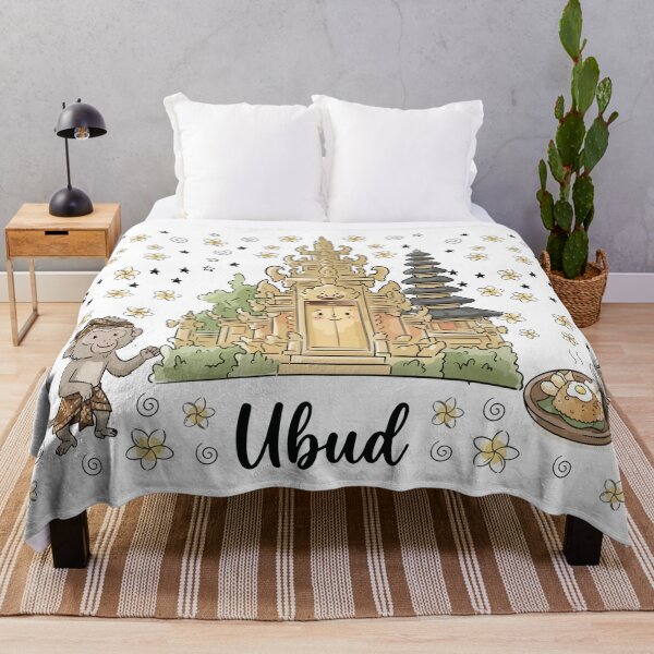 Item preview, Cute Bali Temple Ubud Doodle Art designed and sold by RamyGallery.