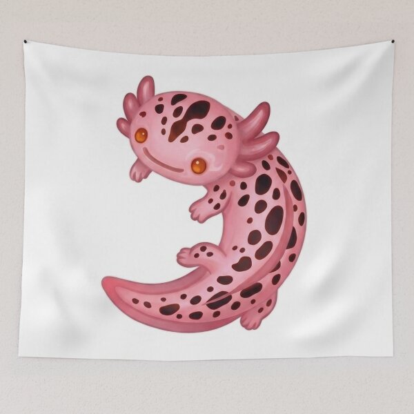 Item preview, Cute Axolotl Design / Pink / Girly / Kawaii / Happy axolotl / Magical / Tshirts, mugs, stickers, journals, backpacks etc designed and sold by TeenLake.