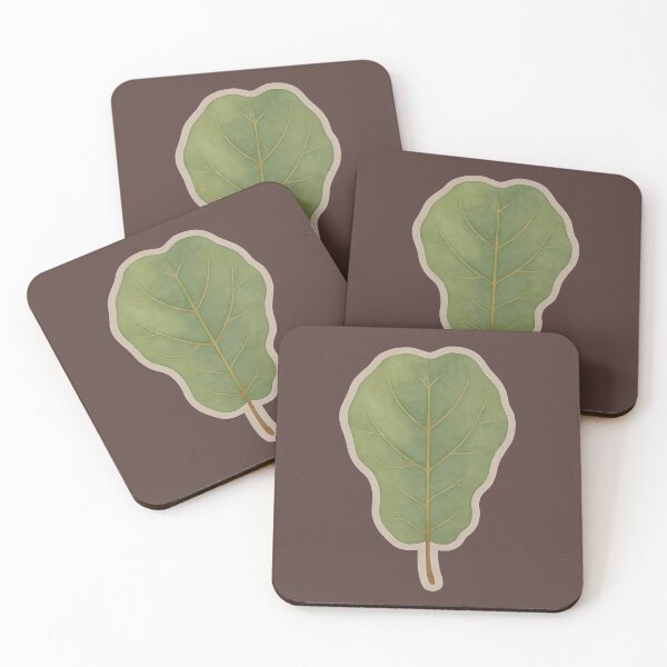 Item preview, Watercolor Botanical Leaves Nature Inspired Collection: Fiddle Leaf designed and sold by PinUpPizzazz.