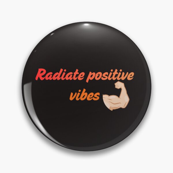 Item preview, Radiate Positive Vibes Motivational Retro Typography designed and sold by     Fatma Creates.