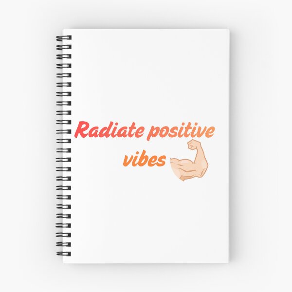 Item preview, Radiate Positive Vibes Motivational Retro Typography designed and sold by     Fatma Creates.