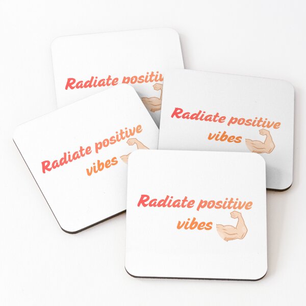 Item preview, Radiate Positive Vibes Motivational Retro Typography designed and sold by     Fatma Creates.